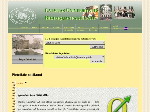 Latvijas Universitāte, bioloģijas institūts, 